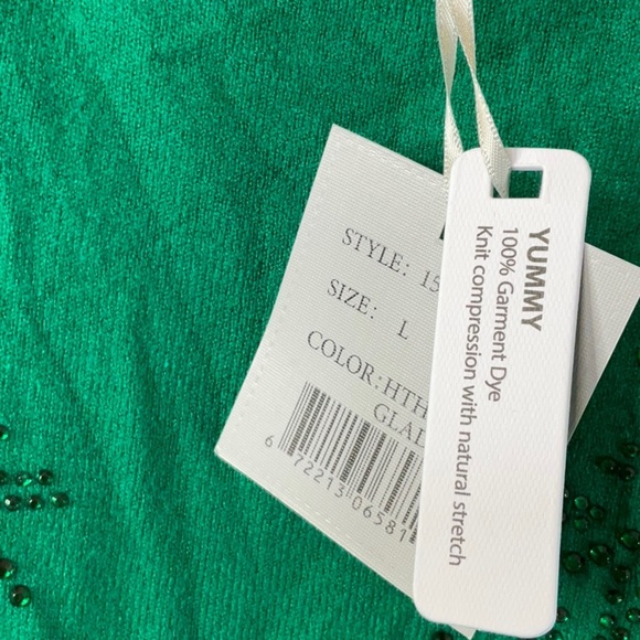 LIV Milano Women’s Green Long Sleeve Sweater Size L - Picture 6 of 9